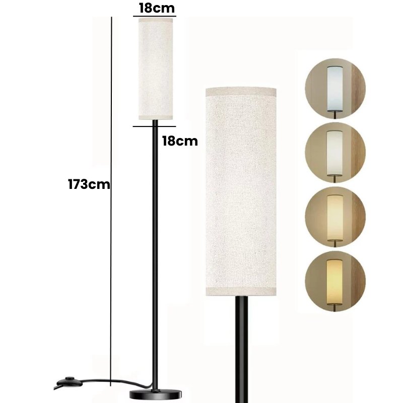 Luminária de Chão Minimalista Luz Ajustável