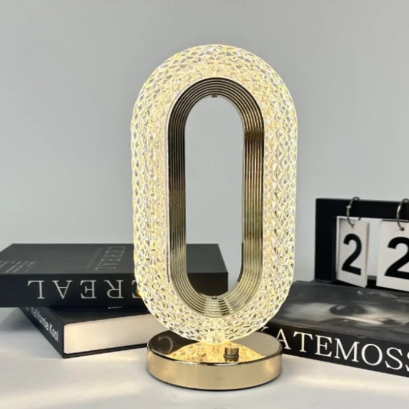 Luminária de Mesa Decorativa Oval