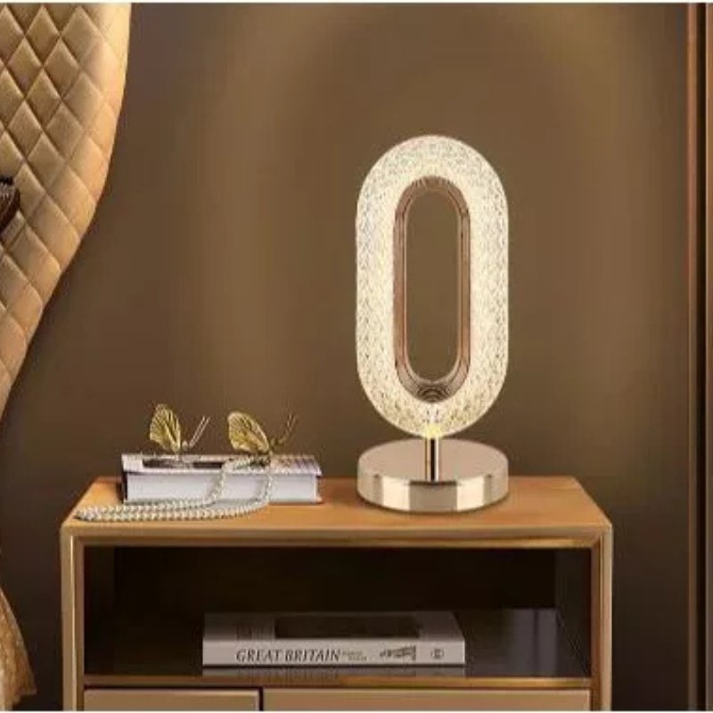 Luminária de Mesa Decorativa Oval