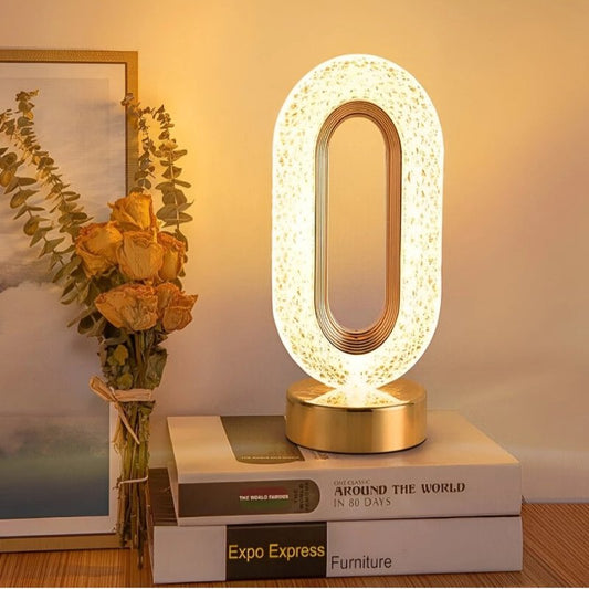 Luminária de Mesa Decorativa Oval