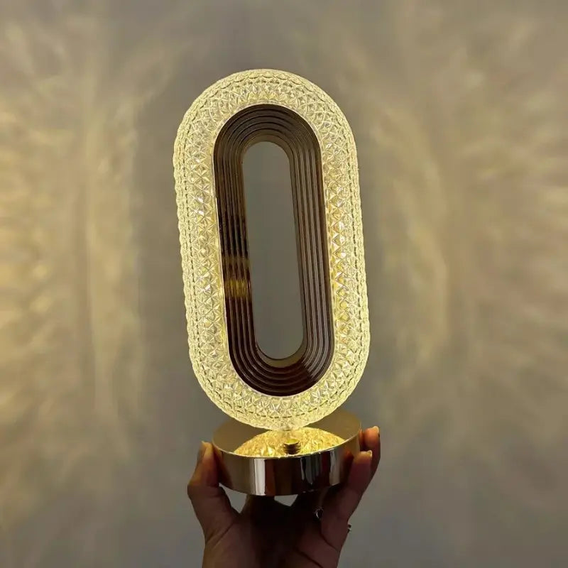 Luminária de Mesa Decorativa Oval