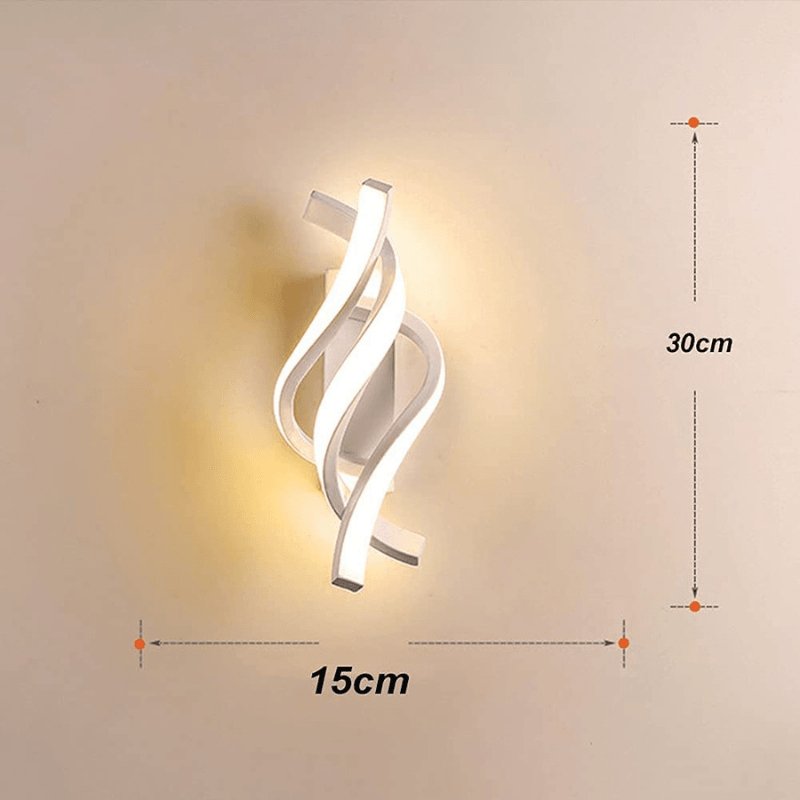 Arandela de Parede Led Espiral Moderna - Casas Gael