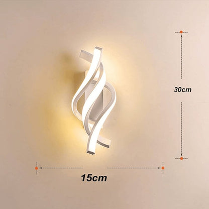 Arandela de Parede Led Espiral Moderna - Casas Gael