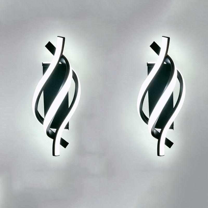 Arandela de Parede Led Espiral Moderna - Casas Gael