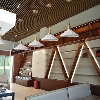 Luminária de Teto Retrô em Cerâmica Premium