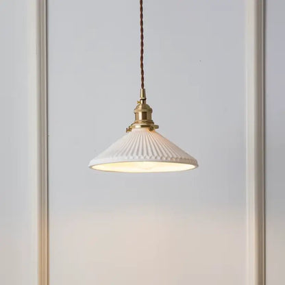 Luminária de Teto Retrô em Cerâmica Premium