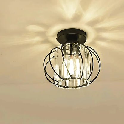 Luminária de Teto Decorativa Cúpula em Vidro