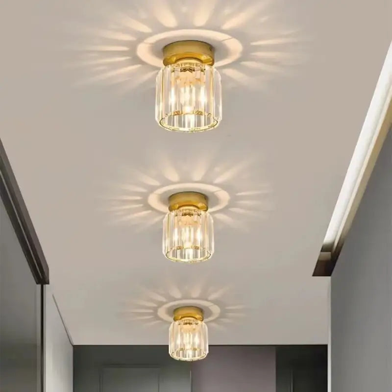 Luminária de Teto Redonda em Vidro