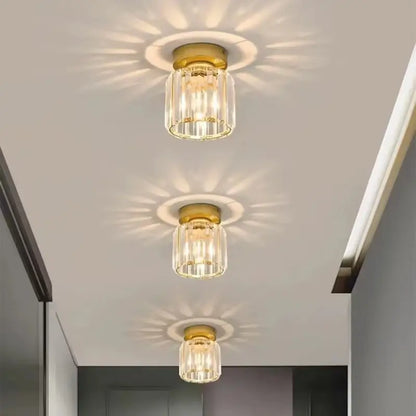 Luminária de Teto Redonda em Vidro