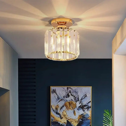 Luminária de Teto Redonda em Vidro