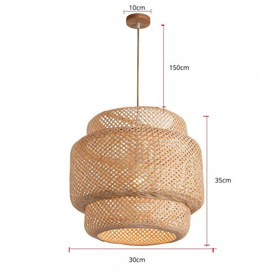 Luminária de Teto Para Sala Pendente Rattan