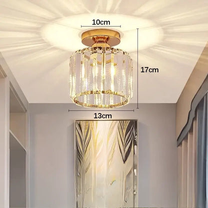 Luminária de Teto Redonda em Vidro