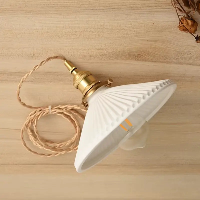 Luminária de Teto Retrô em Cerâmica Premium