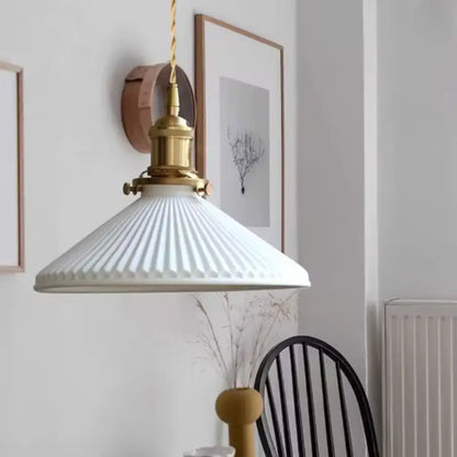 Luminária de Teto Retrô em Cerâmica Premium