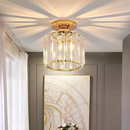 Luminária de Teto Redonda em Vidro