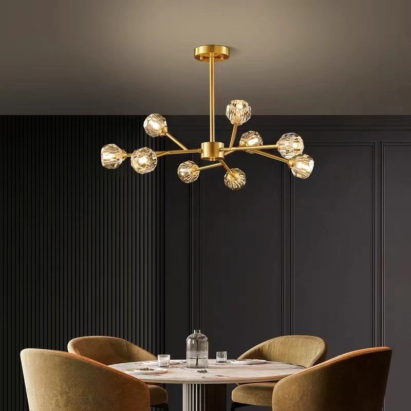 Lustre para Sala de Jantar Moderno em Cristal