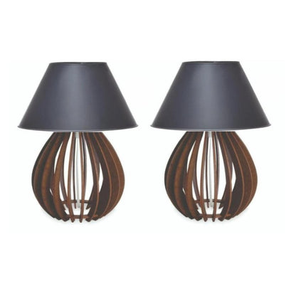 Par de Abajures de Mesa Boho para Cabeceira de Cama