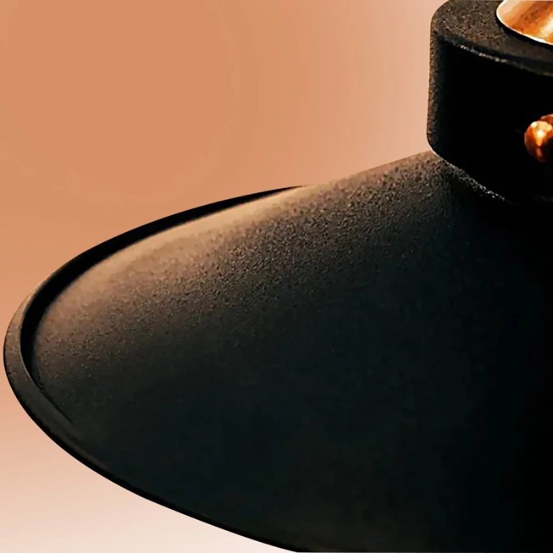 Luminária de Teto Pendente Preta Estilo Industrial