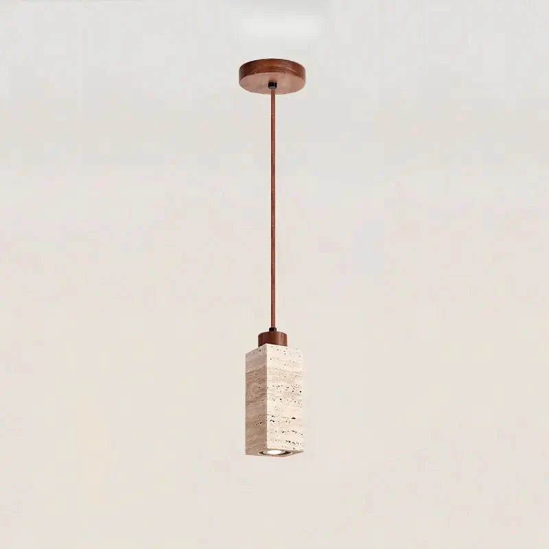 Pendente Japonês de Mármore Estilo Wabi Sabi