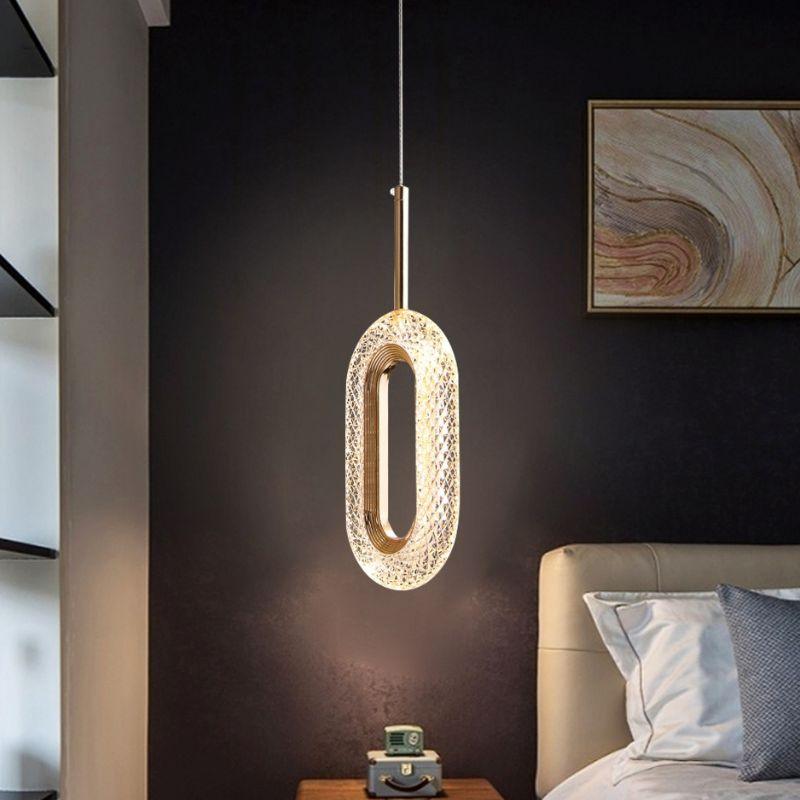 Pendente Vintage Oval Cristal