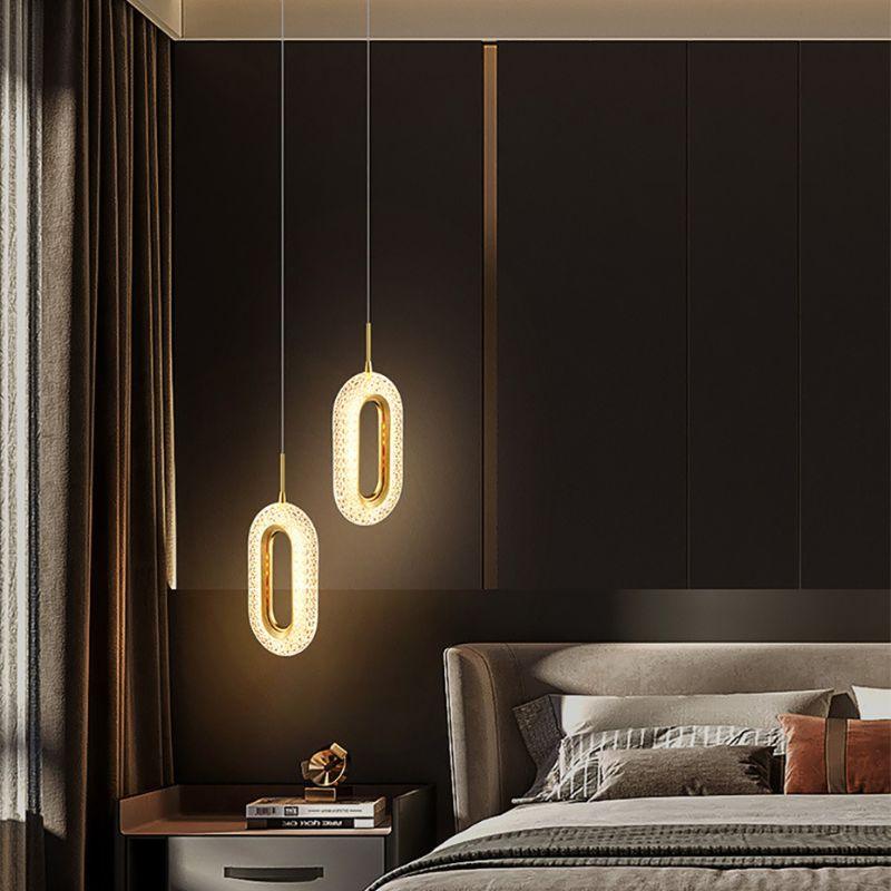 Pendente Vintage Oval Cristal