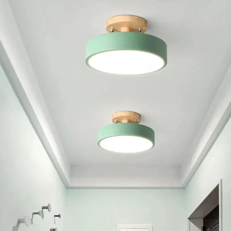 Luminária Teto LED Redondo Estilo Nórdico 13W Bivolt