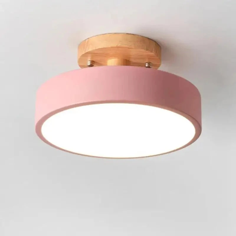 Luminária Teto LED Redondo Estilo Nórdico 13W Bivolt