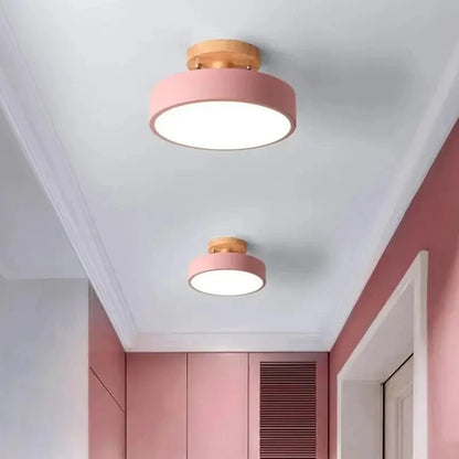 Luminária Teto LED Redondo Estilo Nórdico 13W Bivolt