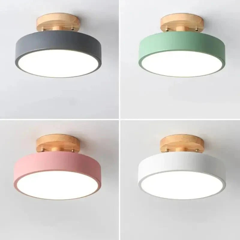 Luminária Teto LED Redondo Estilo Nórdico 13W Bivolt