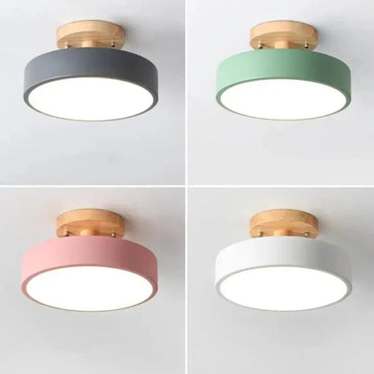 Luminária Teto LED Redondo Estilo Nórdico 13W Bivolt