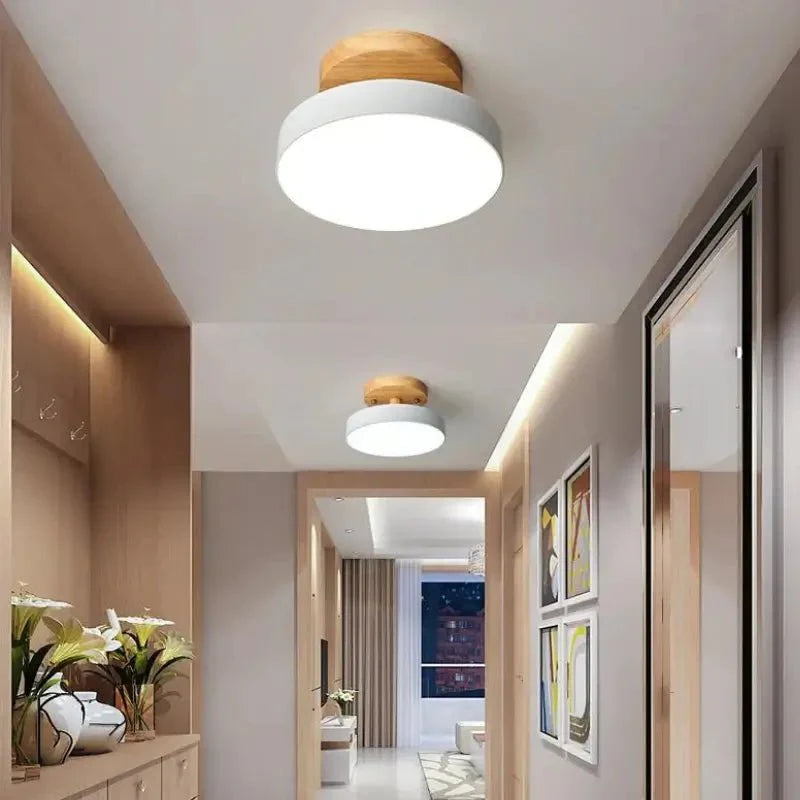 Luminária Teto LED Redondo Estilo Nórdico 13W Bivolt