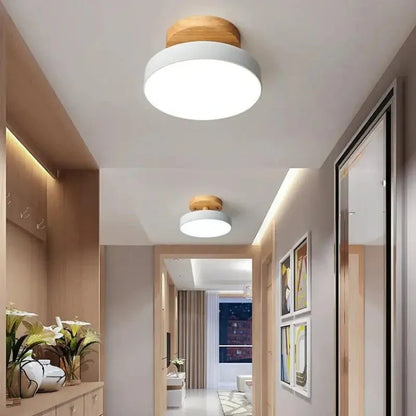 Luminária Teto LED Redondo Estilo Nórdico 13W Bivolt