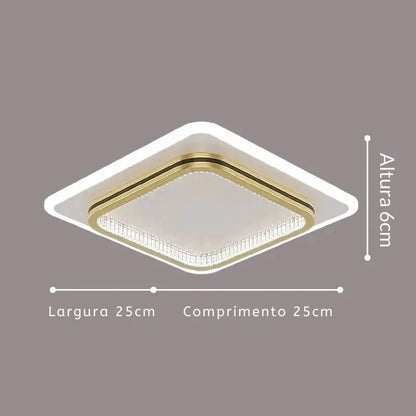 Luminária de Teto Moderna Sobrepor