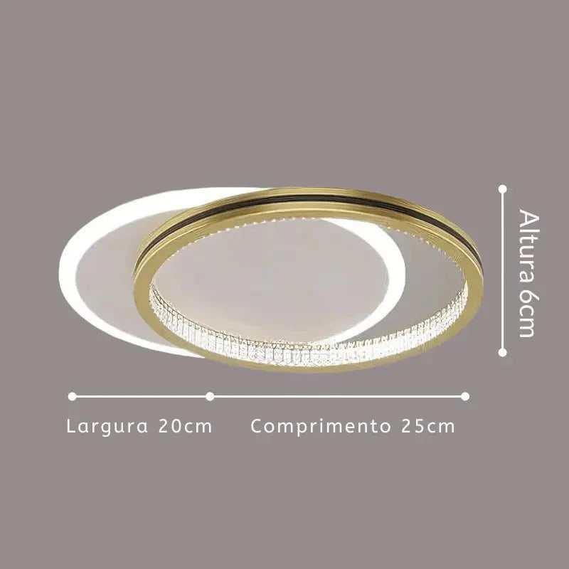 Luminária de Teto Moderna Sobrepor