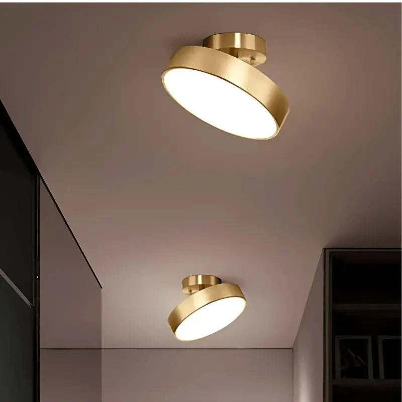 Luminária de Teto LED Redonda Com Ajuste Direcional