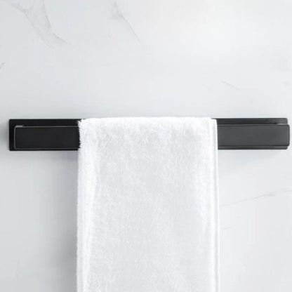 Porta Toalha Banheiro Preto Instalação Sem Furos