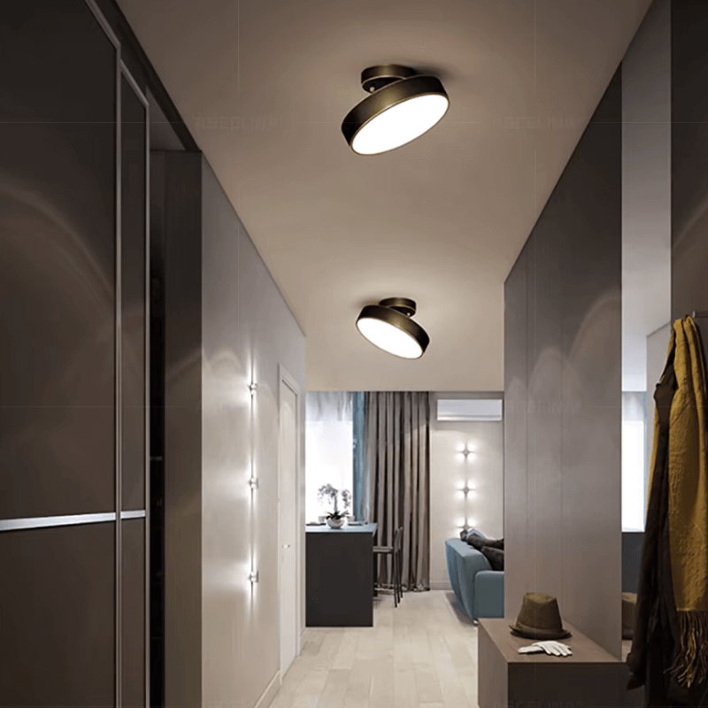 Round LED Ceiling Light with Directional Adjustment