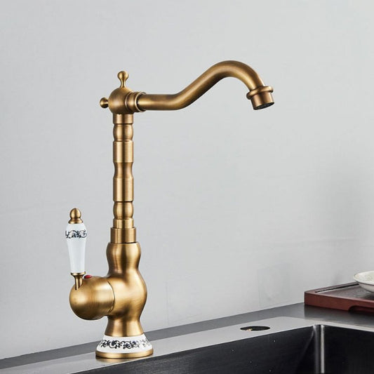 Torneira De Banheiro Monocomando Vintage com Misturador