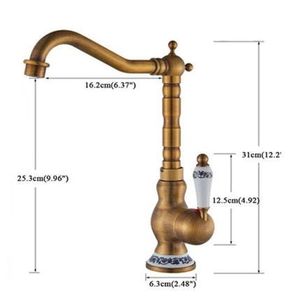 Torneira De Banheiro Monocomando Vintage com Misturador